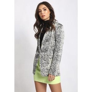 SNAKE PRINT BLAZER